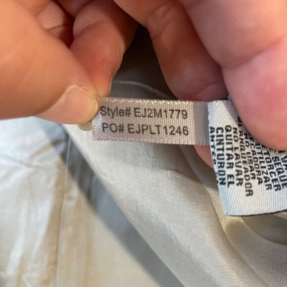 Eliza J Dress Size 8 Cream Gold Polka Dots Sheath Ruffle Neckline Party Cocktail - Picture 8 of 11